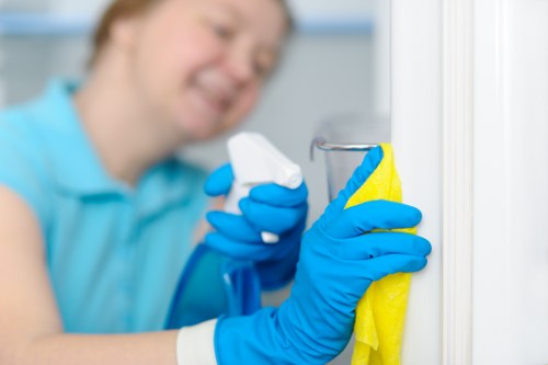 Detailed cleaning of a newly refurbished kitchen in Ealing