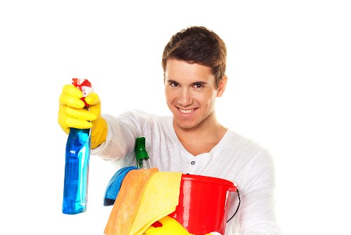 Local curtain cleaning team working in Ealing property