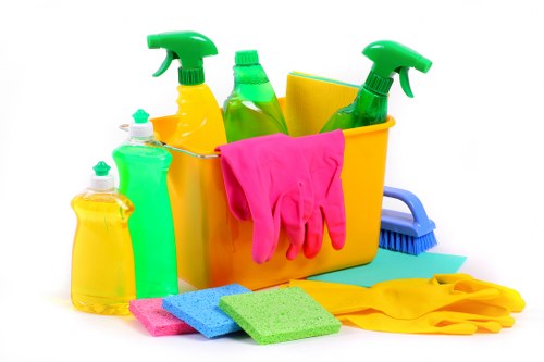 Local cleaning team working in an Ealing flat